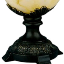 Load image into Gallery viewer, Metal And Alabaster Table Lamp - Black