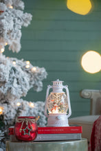 Load image into Gallery viewer, Christmas Plastic / Resin Lantern With Snowman & Tree LED / Water Spinning / 6 Hours Timer, 3*AA Batteries Required - White / Multi