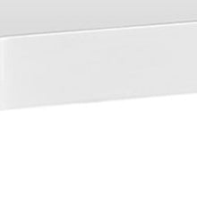 Load image into Gallery viewer, Clear Hollow Core Tempered Glass TV Stand - White