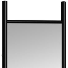 Load image into Gallery viewer, 64" Wood Leaning Ladder Framed Full Length Mirror - Black