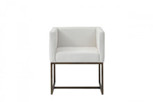 Load image into Gallery viewer, Upholstered Fabric Dining Arm Chair - Off White