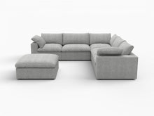 Load image into Gallery viewer, Blend Modular L Shaped Six Piece Corner Sectional - Light Gray