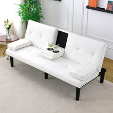 Load image into Gallery viewer, Sofa Bed With Foldable Design And Cup Holder