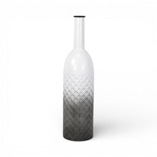 Load image into Gallery viewer, Ombre Cylinder Floor Vase (743364) - White / Gray