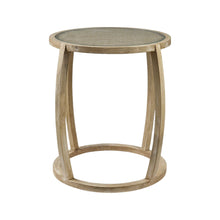 Load image into Gallery viewer, 26" Clear Glass Round End Table - Natural
