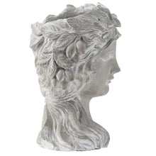 Load image into Gallery viewer, Cement Bust Wall Planter Indoor Outdoor Home Garden Decor, 8 - Gray