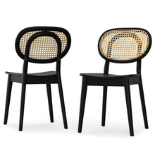 Load image into Gallery viewer, Wood Dining Parsons Chairs (Set of 2) - Black