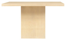 Load image into Gallery viewer, 48" Solid Wood Pedestal Base Square Dining Table - Natural