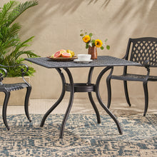 Load image into Gallery viewer, Arch Mesh Dining Table With Lightweight Frame - Black