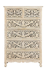 Load image into Gallery viewer, Solid Wood Six Drawer Chest - Beige