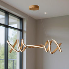 Load image into Gallery viewer, Two Light Metal LED Dimmable Chandelier - Brown