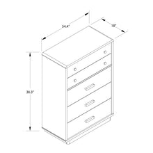 Load image into Gallery viewer, Valencia - 5 Drawer Dresser - White / Gray