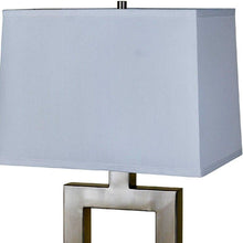 Load image into Gallery viewer, Open Square Table Lamp With White Rectangle Shade - Nicekl