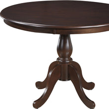Load image into Gallery viewer, 42" Rounded Solid Manufactured Wood Pedestal Base Dining Table - Espresso