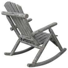 Load image into Gallery viewer, Durable Wooden Porch Rocker, Fir Log Rocking Chair