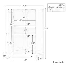 Load image into Gallery viewer, Bathroom Cabinet Triangle Corner Storage Cabinet With Adjustable Shelf Modern Style