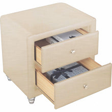 Load image into Gallery viewer, Two Drawers Nightstand - Beige