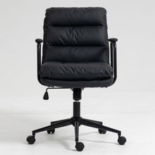 Load image into Gallery viewer, Office Chair, Mid Back Home Office Desk Task Chair With Wheels And Arms Ergonomic Computer Rolling Swivel Chair With Padded Armrest