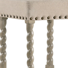Load image into Gallery viewer, Backless Bar Height Chair With Footrest 30" - Cream And Gray