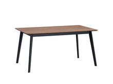 Load image into Gallery viewer, 59" Wood Dining Table - Walnut / Black