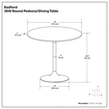 Load image into Gallery viewer, Radford - Round Dining Table - Walnut