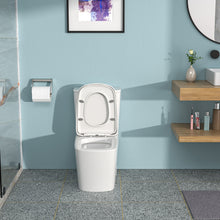 Load image into Gallery viewer, 1 Piece Toilet & Dual Flush And Soft Closing Seat - White