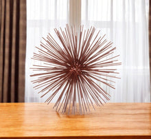 Load image into Gallery viewer, Decorative Spiky Sphere Tabletop Sculpture - Red