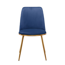 Load image into Gallery viewer, Upholstered Velvet Dining Side Chair - Blue