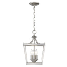 Load image into Gallery viewer, Metal Tapered Hanging Light - Vintage Silver