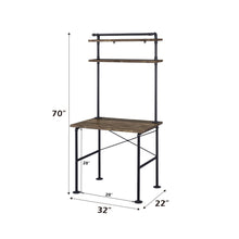 Load image into Gallery viewer, Ensata - Rustic Writing Desk - Black / Oak