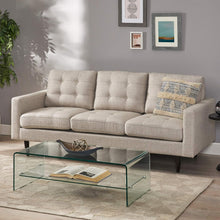 Load image into Gallery viewer, Jenny - Contemporary Tufted Fabric 3 Seater Sofa