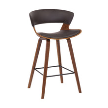 Load image into Gallery viewer, Iron Low Back Counter Height Bar Chair - Brown / Black