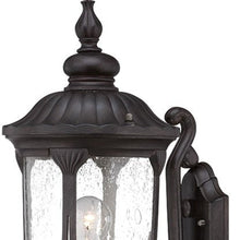 Load image into Gallery viewer, XL Cast Aluminum Glass Lantern Wall Light - Black