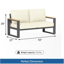 Load image into Gallery viewer, All-Weather Loveseat Sofa With Thick Cushions