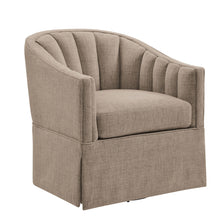 Load image into Gallery viewer, Solitude - Skirted Swivel Accent Chair With Hemp Like