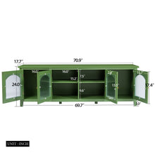 Load image into Gallery viewer, StylishTVcabinet Entertainment CenterTV Stand, TVconsoletable, Media Console, Solidwood Frame, Changhong Glass Door, Metal Handle