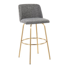 Load image into Gallery viewer, Toriano - Contemporary Fixed Height Barstool With Swivel With Round Footrest (Set of 2)