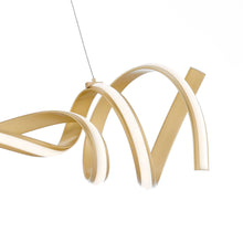 Load image into Gallery viewer, Two Light Metal LED Dimmable Chandelier - Gold