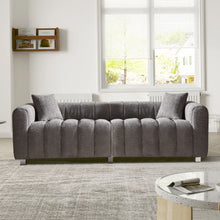 Load image into Gallery viewer, Modern 3 Seater Sofa With 2 Pillows