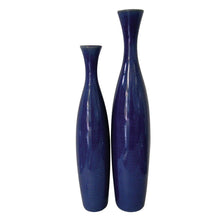 Load image into Gallery viewer, Cylinder Table Vase (Set of 2) - Cobalt