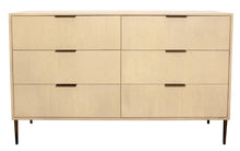 Load image into Gallery viewer, 56" Solid Wood Six Drawer Dresser - Natural