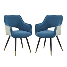Load image into Gallery viewer, Side Chair, Living Room Bedroom Kitchen Vanity Accent Chair (Set of 2) - Blue