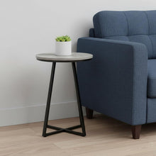 Load image into Gallery viewer, 22" Round End Table - Black And Gray