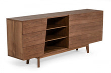 Load image into Gallery viewer, Vintage Style Veneer Six Drawer Dresser - Walnut