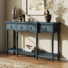 Load image into Gallery viewer, Retro Console Table With 3 Soft Close Drawers