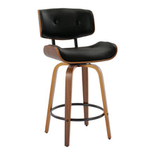 Load image into Gallery viewer, Lombardi - Mid-Century Modern Fixed Height Counter Stool With Swivel With Round Footrest (Set of 2)
