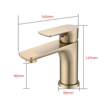 Load image into Gallery viewer, Modern Bathroom Sink Faucet Single Handle Brass Countertop Mount