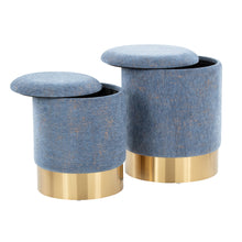 Load image into Gallery viewer, Marla - Contemporary Nesting Ottoman Set