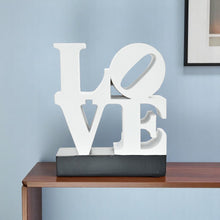 Load image into Gallery viewer, Love Tabletop Sculpture - White / Black