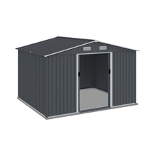 Load image into Gallery viewer, Outdoor Storage Shed Large Metal Tool Sheds, Heavy Duty Storage House With Sliding Doors